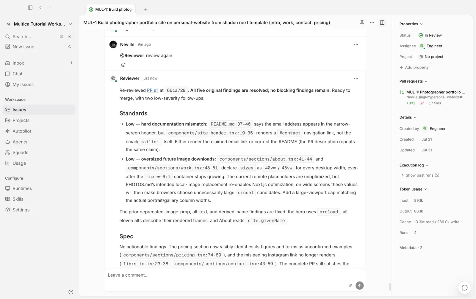 Reviewer's re-check passes